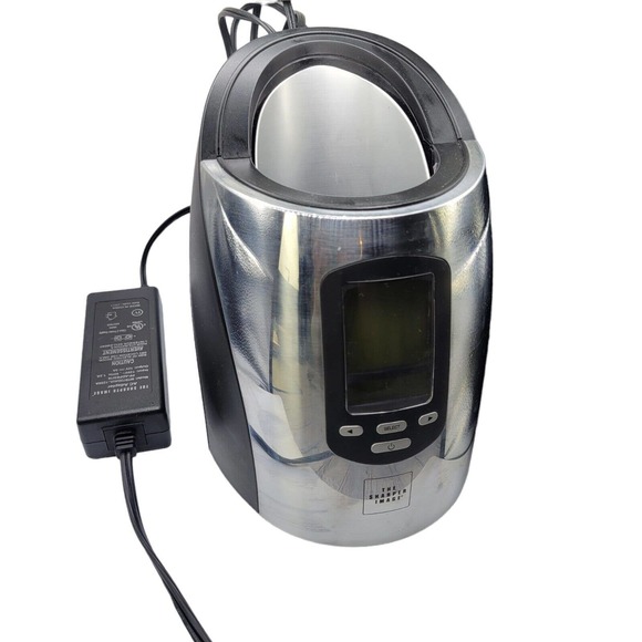 Sharper Image Dining Sharper Image Kpw40 Wine Bottle Chiller Black Stainless Lcd Tested